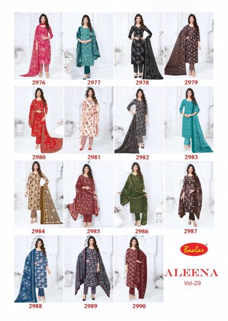 Baalar Aleena Vol-29 Wholesale printed dress materials in Kolkata