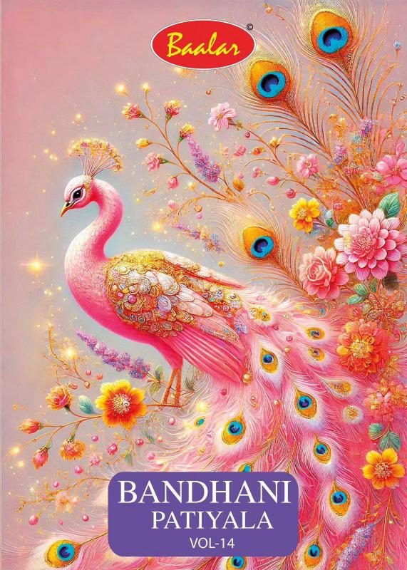 Baalar Bandhani Patiyala Vol-14 – Dress Material - Wholesale Catalog