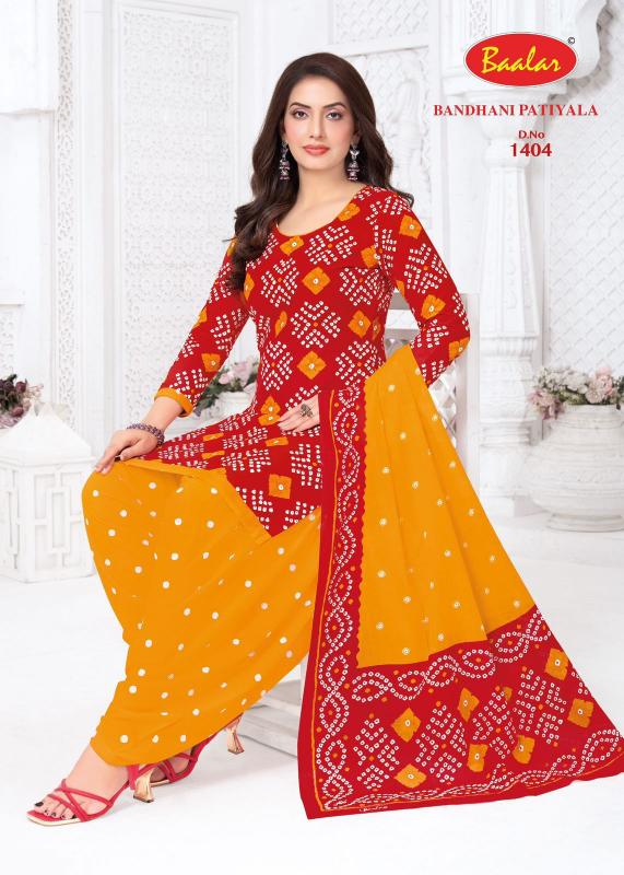Baalar Bandhani Patiyala Vol-14 – Dress Material - Wholesale Catalog