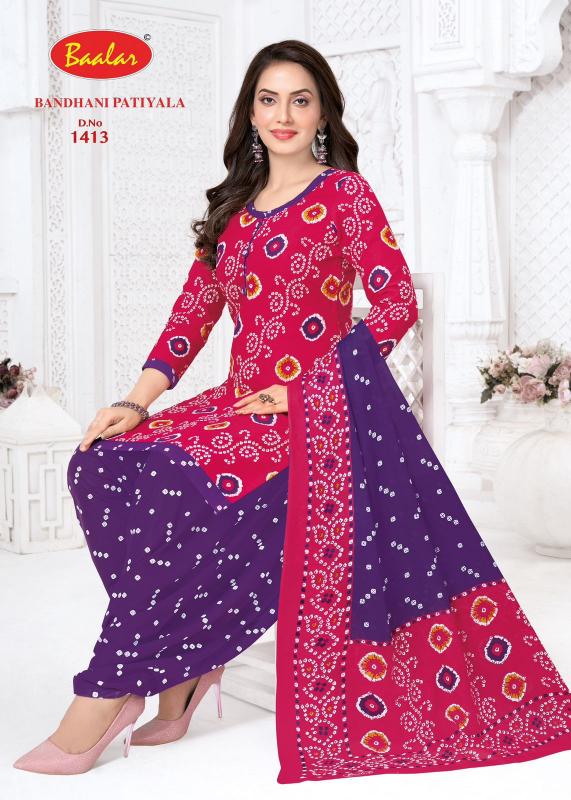 Baalar Bandhani Patiyala Vol-14 – Dress Material - Wholesale Catalog