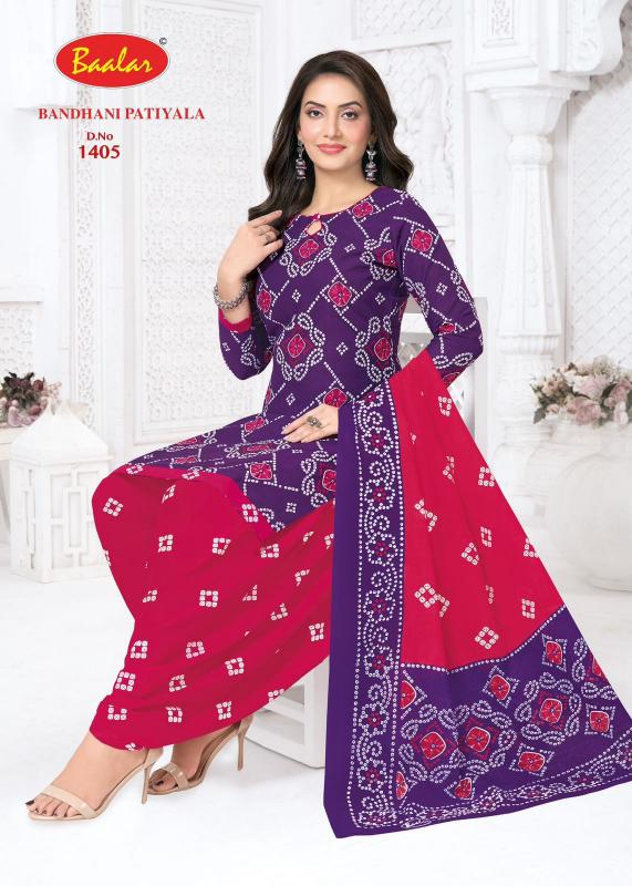 Baalar Bandhani Patiyala Vol-14 – Dress Material - Wholesale Catalog