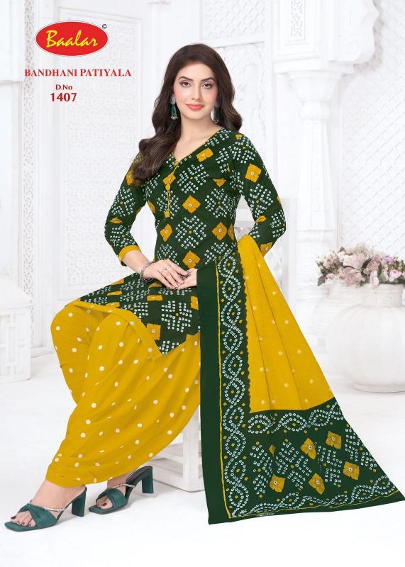 Baalar Bandhani Patiyala Vol-14 – Dress Material - Wholesale Catalog