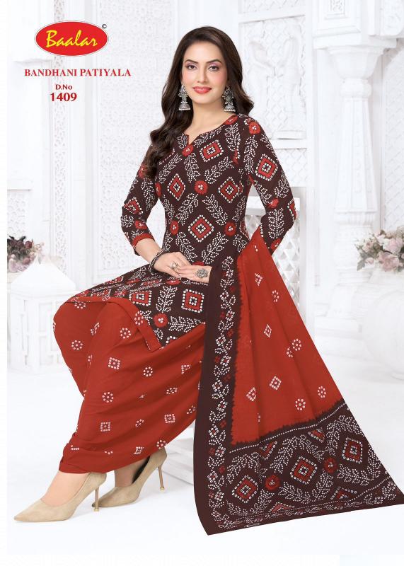 Baalar Bandhani Patiyala Vol-14 – Dress Material - Wholesale Catalog