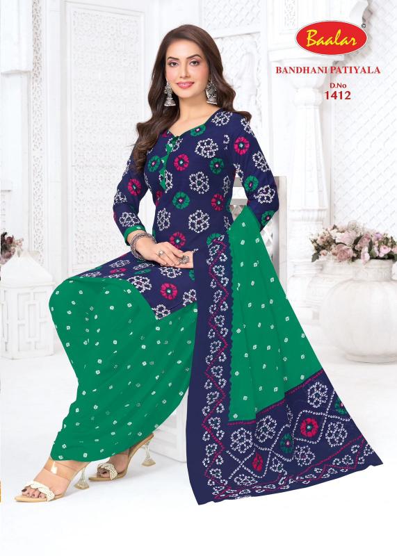 Baalar Bandhani Patiyala Vol-14 – Dress Material - Wholesale Catalog