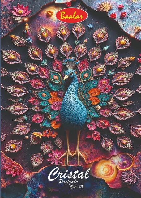 Baalar Cristal Patiyala Vol-12 Wholesale dress materials suppliers in Kolkata