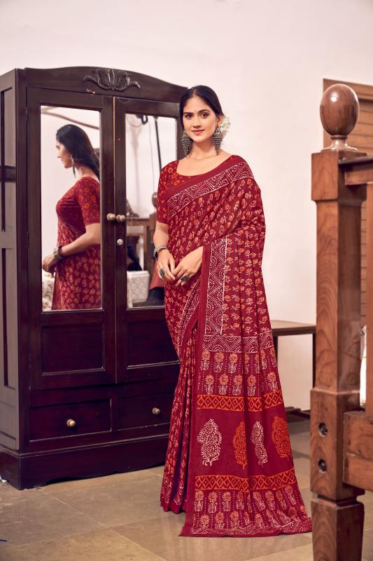 BAGRU MUL COTTON Wholesale saree market prices in Kolkata