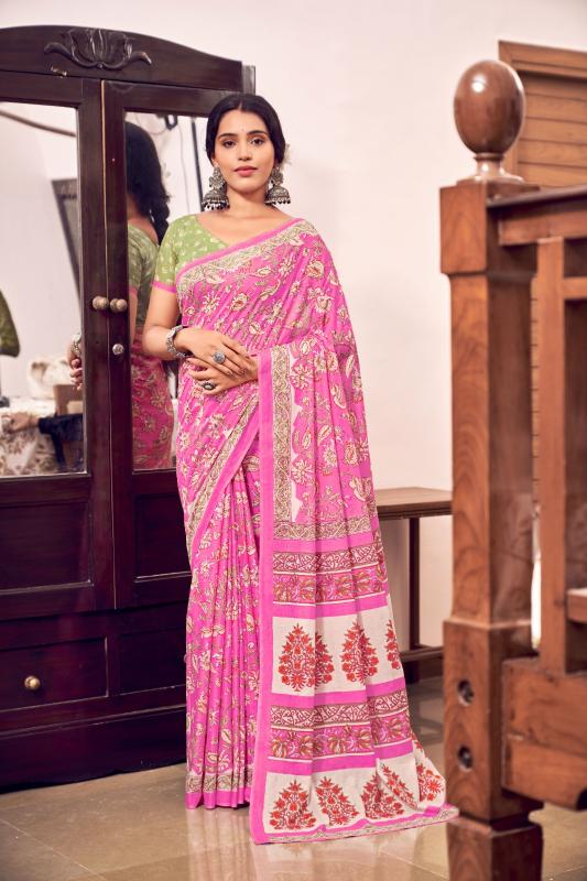 BAGRU MUL COTTON Wholesale saree market prices in Kolkata