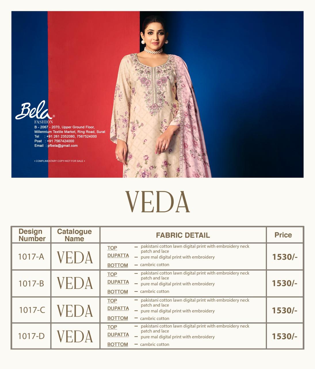 BELA VEDA Wholesale Salwar Kameez suppliers in Ahmedabad