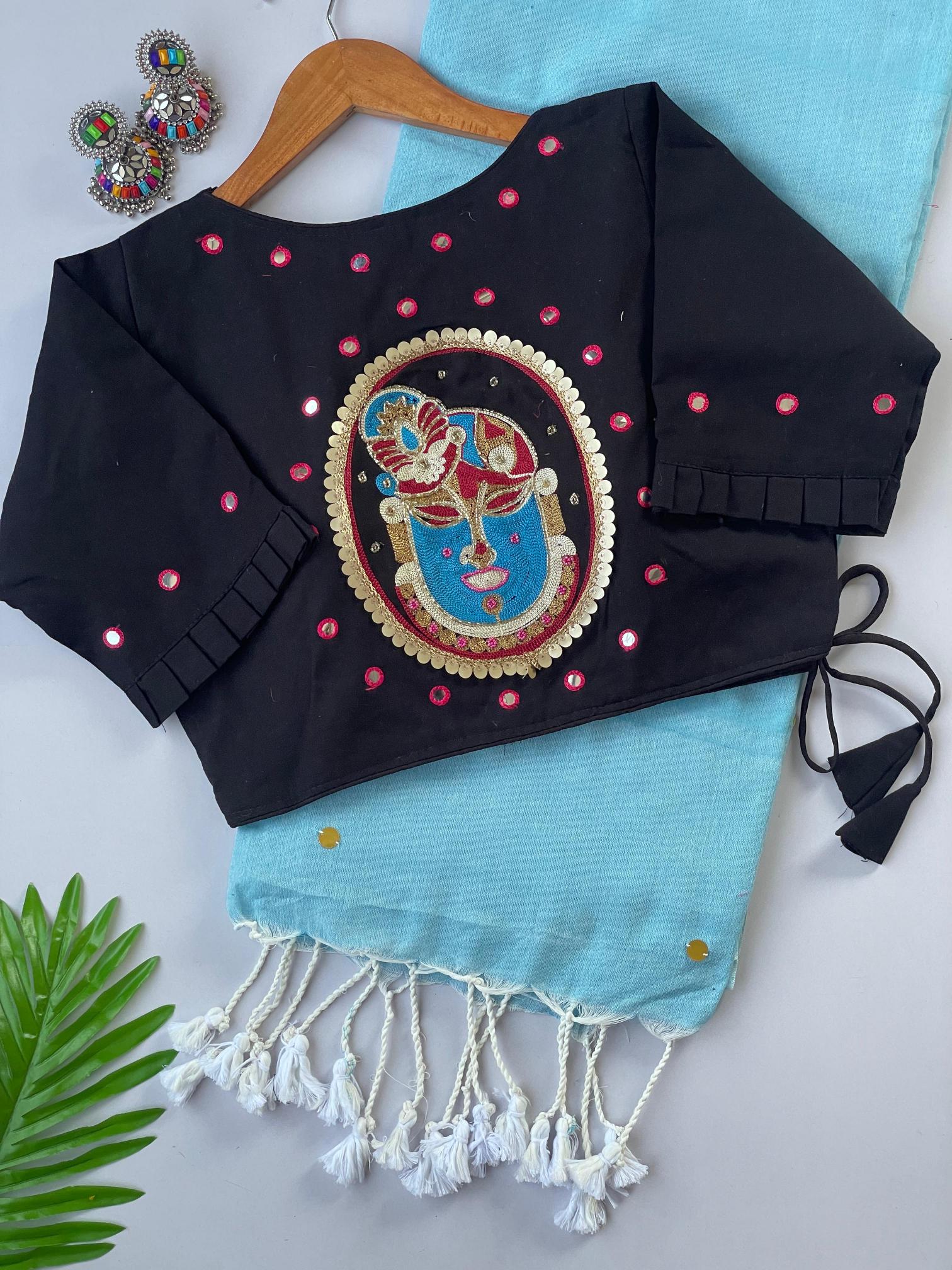 blcak love Khadi cotton Wholesale sarees in Pune