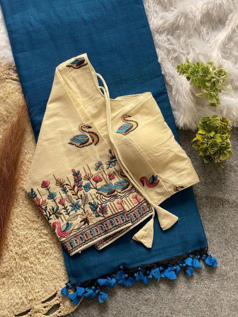 Blousewala presenting a original Khadi  cotton Digital print sarees wholesale in Gujarat