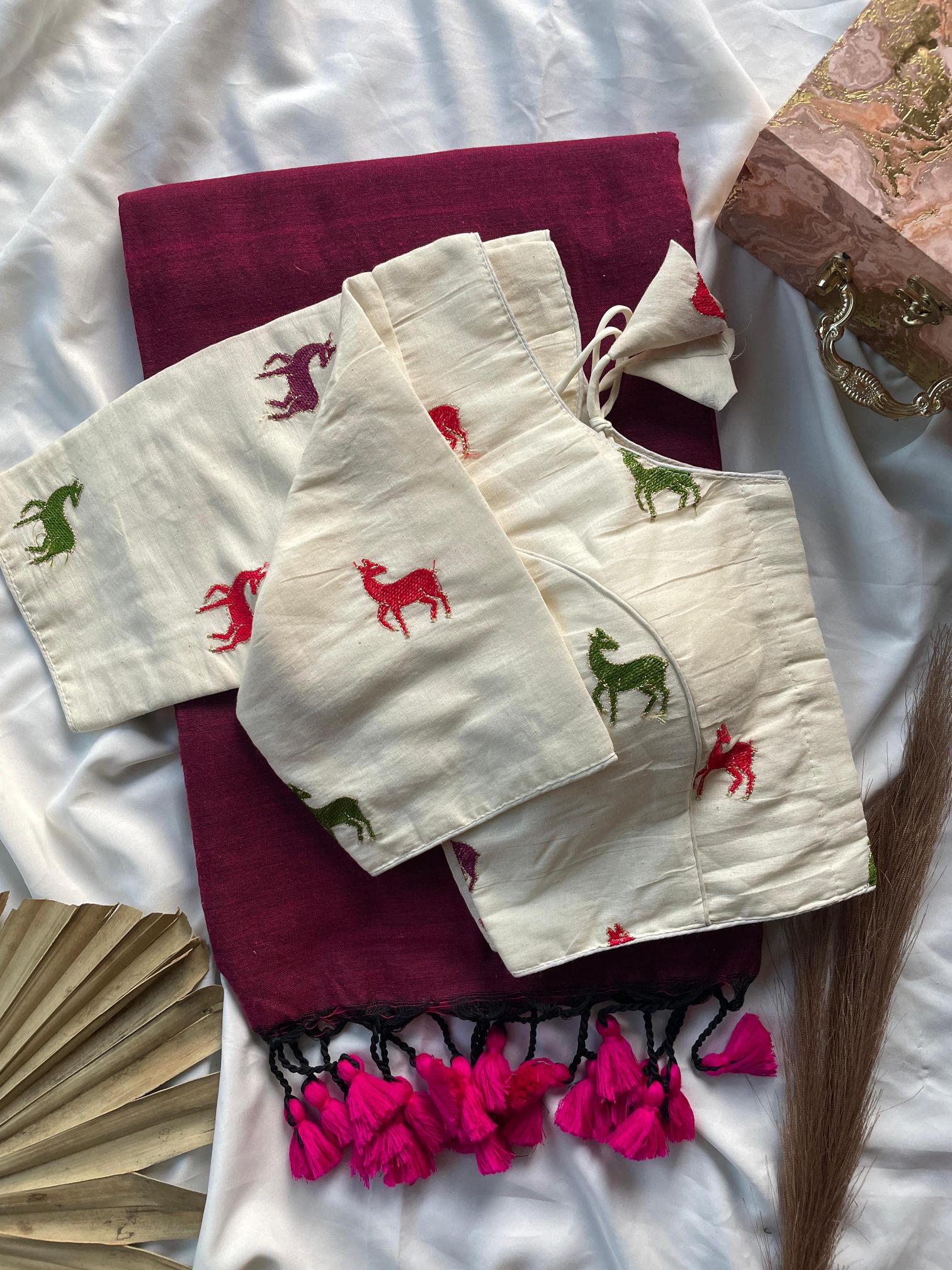 Blousewala presenting a original Khadi cotton Wholesale saree shop in Surat