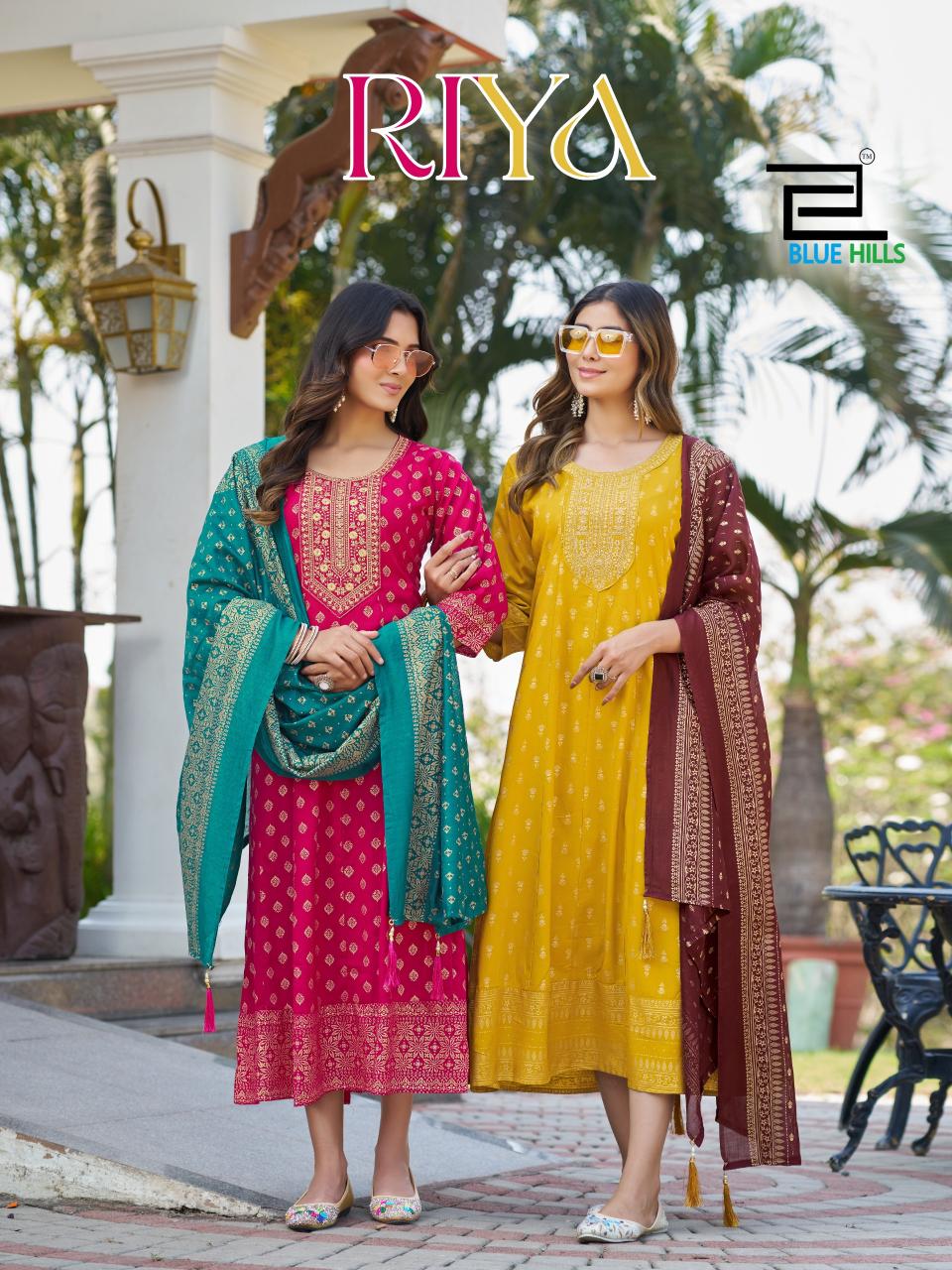 blue hills RIYA Kurti wholesalers in Surat