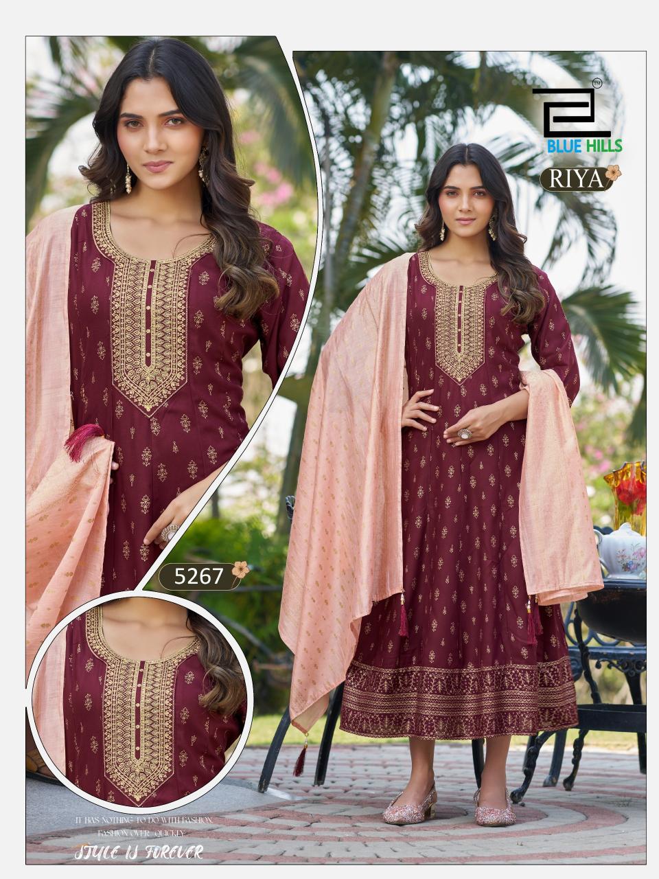blue hills RIYA Kurti wholesalers in Surat