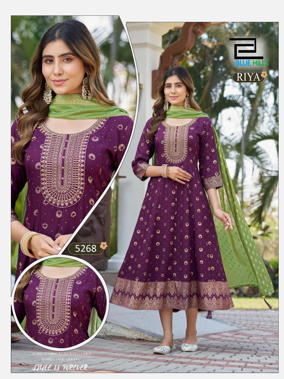 blue hills RIYA Kurti wholesalers in Surat
