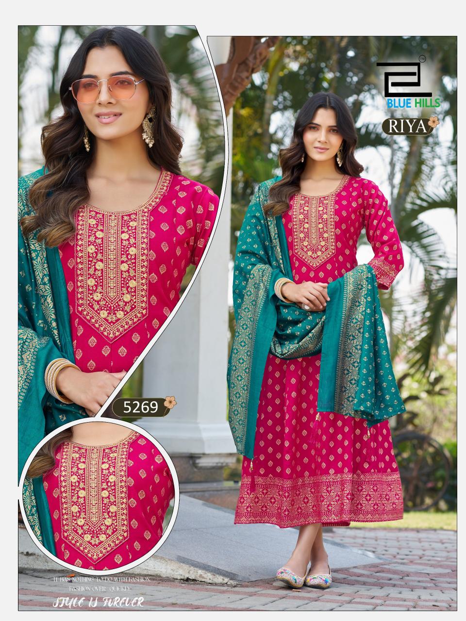 blue hills RIYA Kurti wholesalers in Surat