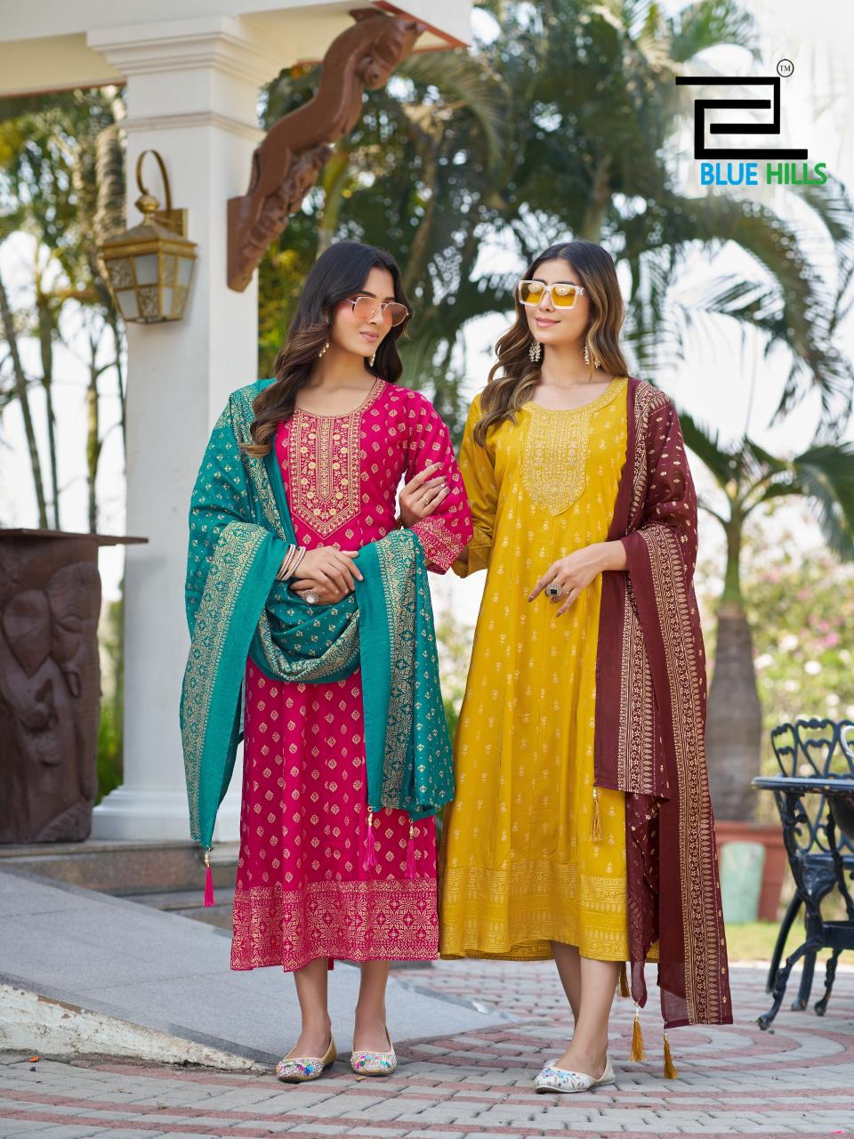 blue hills RIYA Kurti wholesalers in Surat