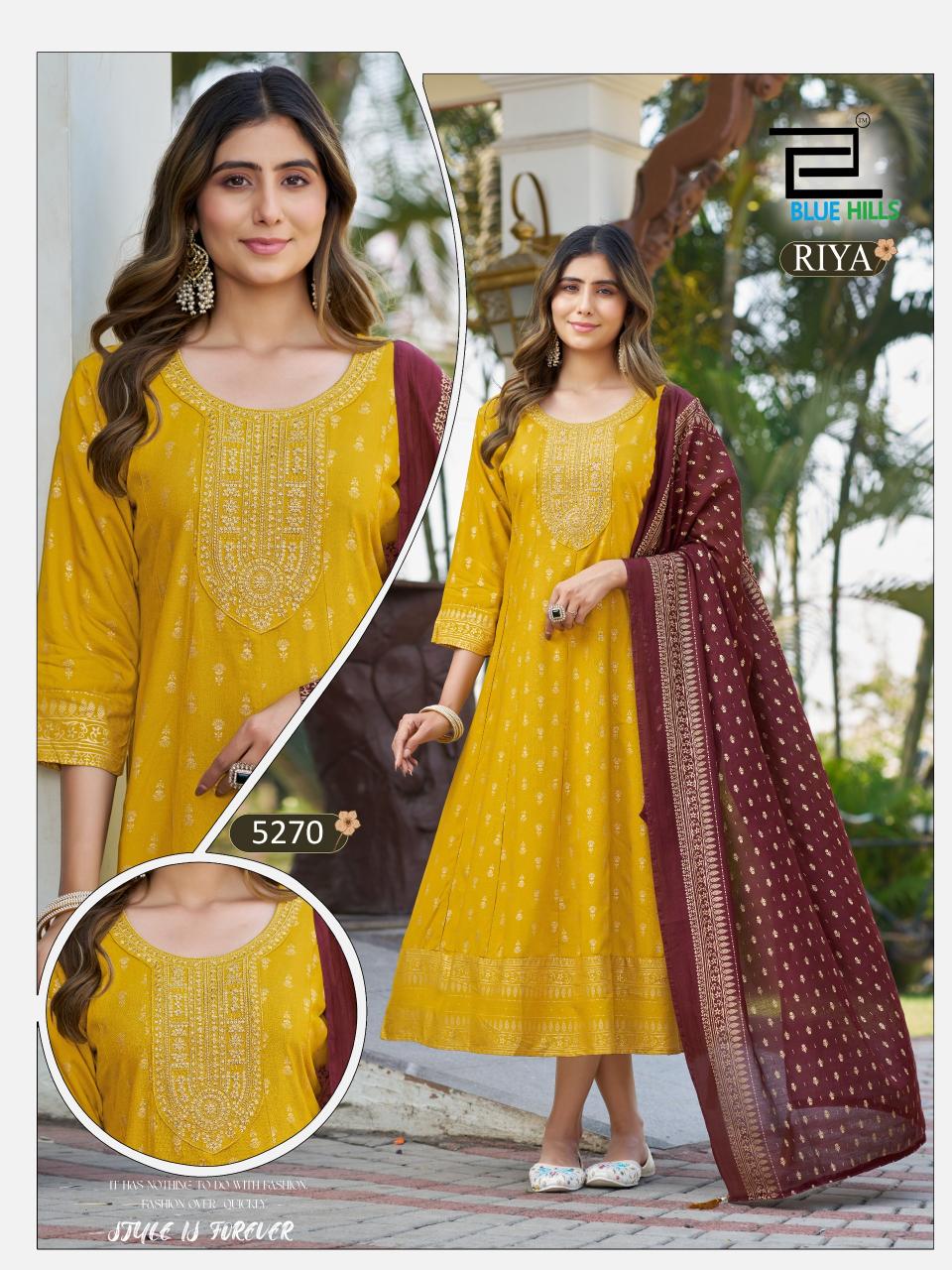 blue hills RIYA Kurti wholesalers in Surat