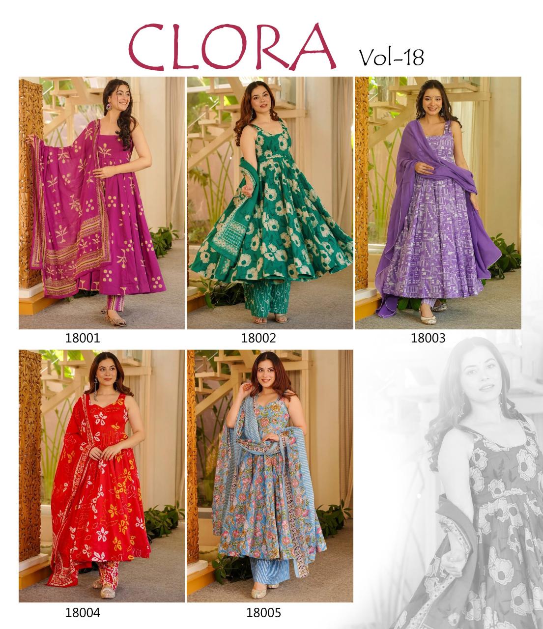 Clora vol 18 Kurti manufacturers in Ahmedabad