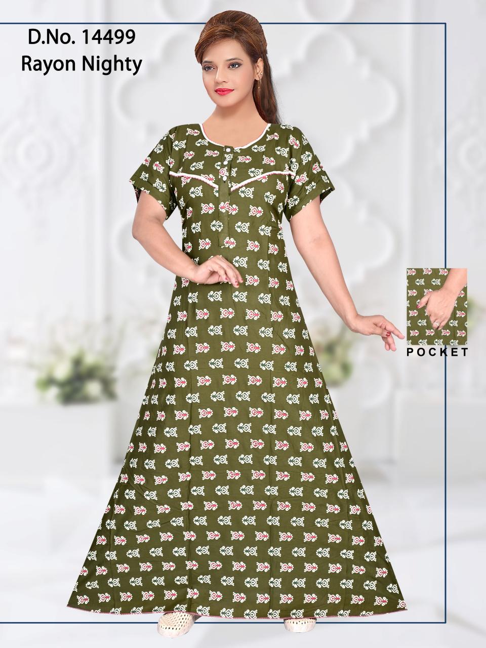 cozy nest presents D NO 14499 Nighty Wholesale Price