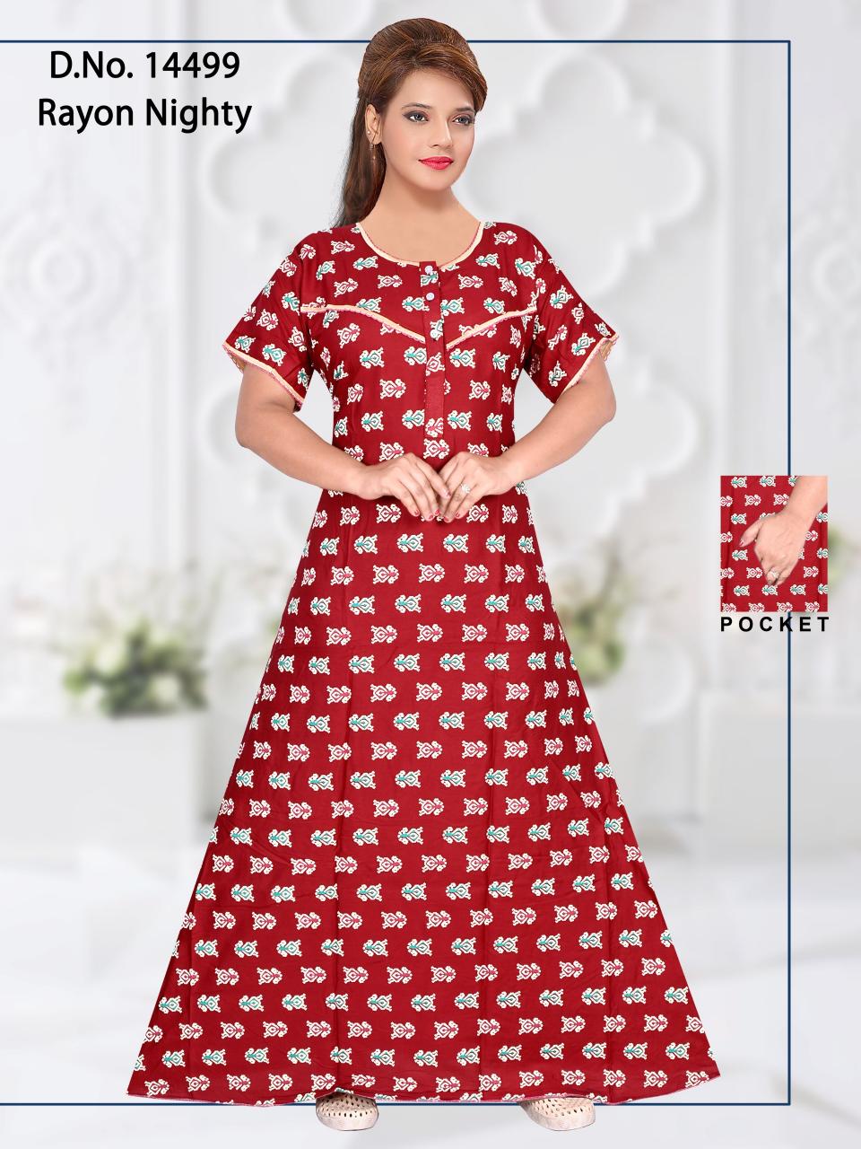 cozy nest presents D NO 14499 Nighty Wholesale Price