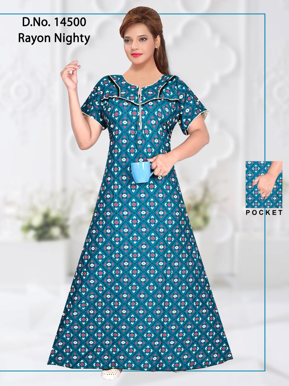 cozy nest presents D NO 14500 Nighty Wholesale Price