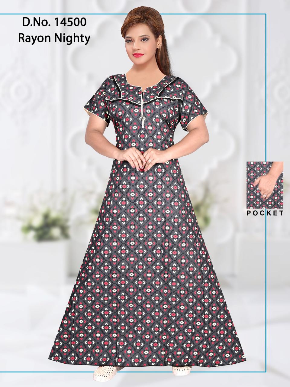 cozy nest presents D NO 14500 Nighty Wholesale Price
