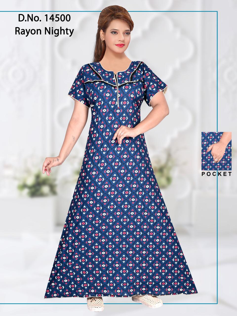 cozy nest presents D NO 14500 Nighty Wholesale Price