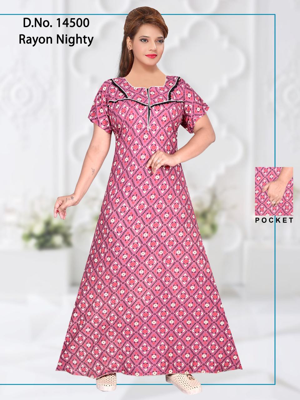 cozy nest presents D NO 14500 Nighty Wholesale Price