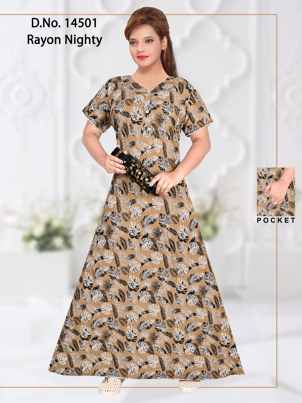 cozy nest presents D NO 14501 Nighty Wholesale Price