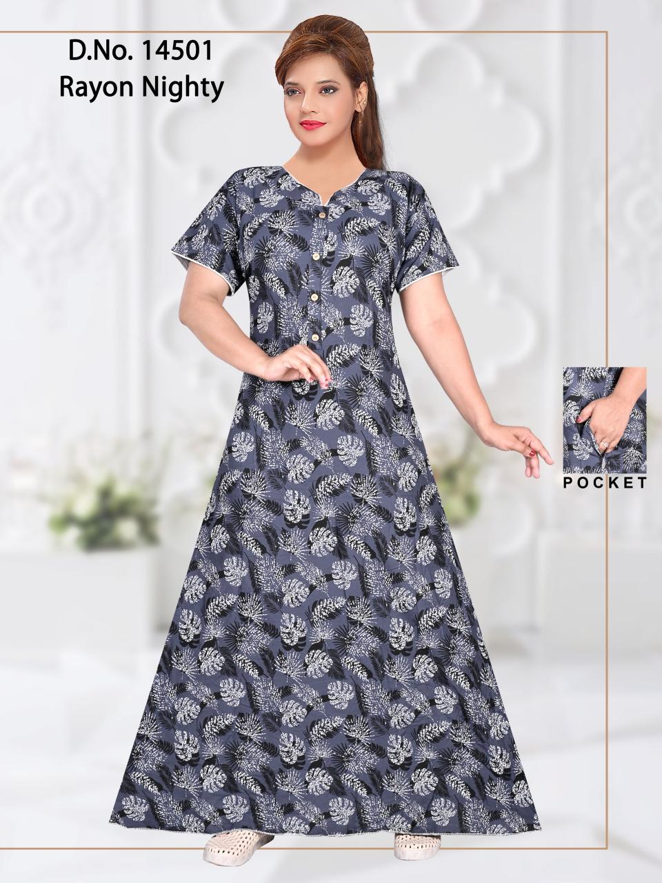 cozy nest presents D NO 14501 Nighty Wholesale Price