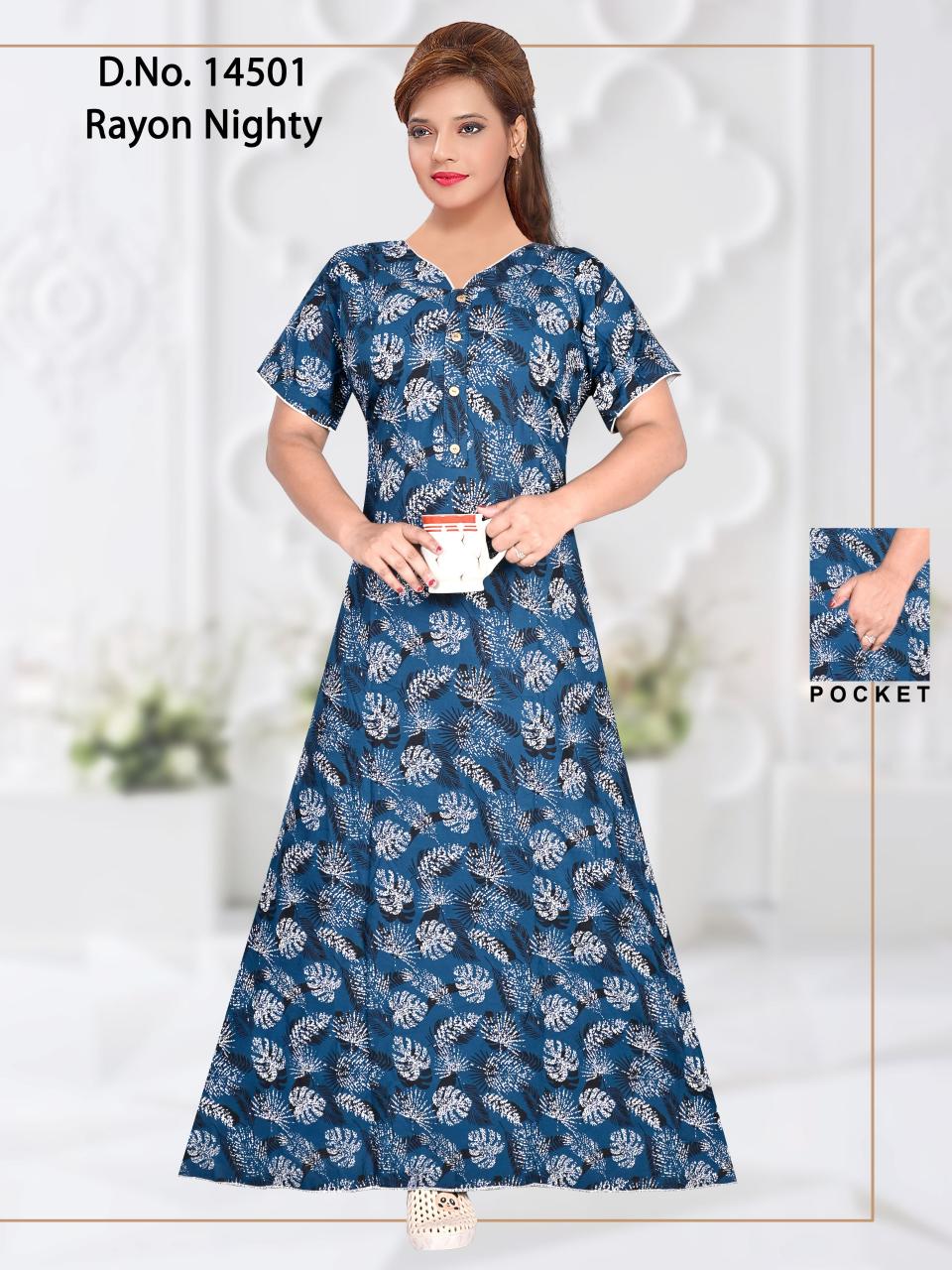 cozy nest presents D NO 14501 Nighty Wholesale Price