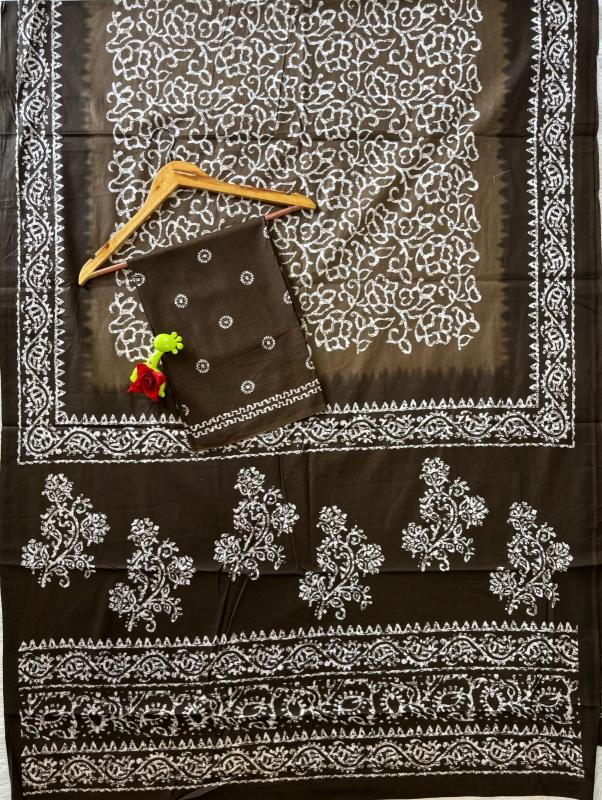 Dazira Batik Print Mal Cotton Surat saree wholesale market