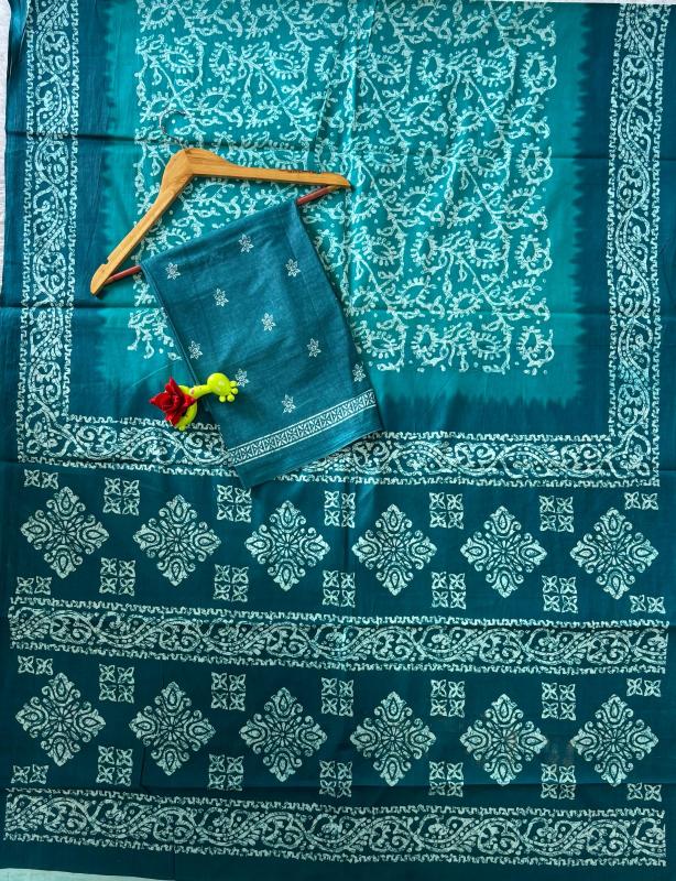 Dazira Batik Print Mal Cotton Surat saree wholesale market