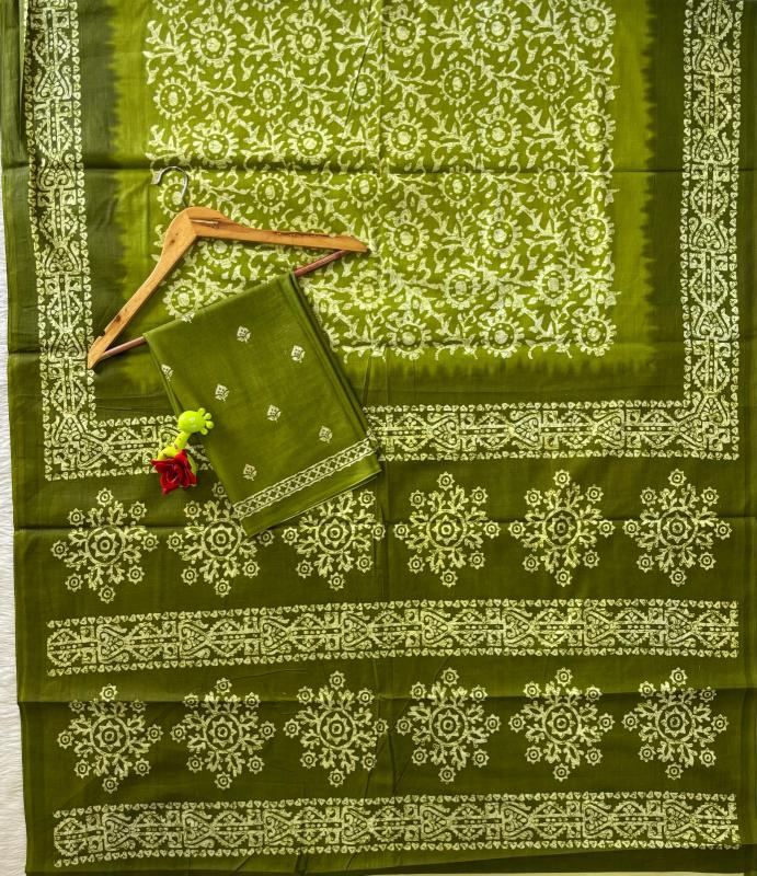 Dazira Batik Print Mal Cotton Surat saree wholesale market