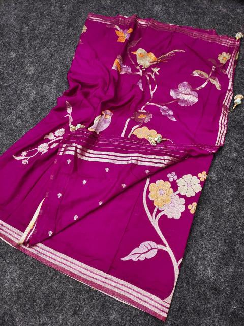 Dazira Crepe Khadi Silk Wholesale saree suppliers in Mumbai