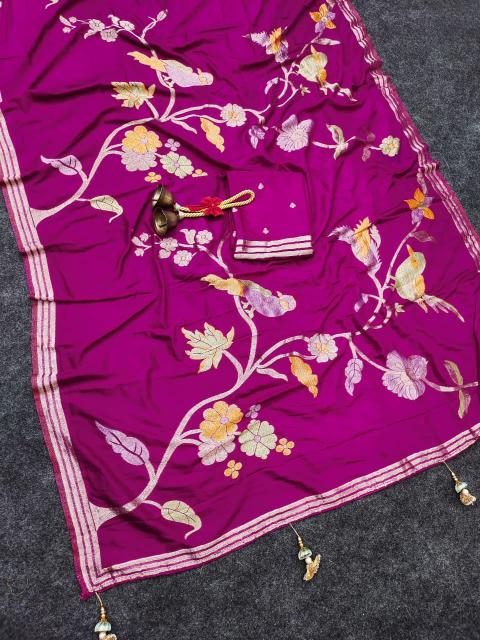 Dazira Crepe Khadi Silk Wholesale saree suppliers in Mumbai