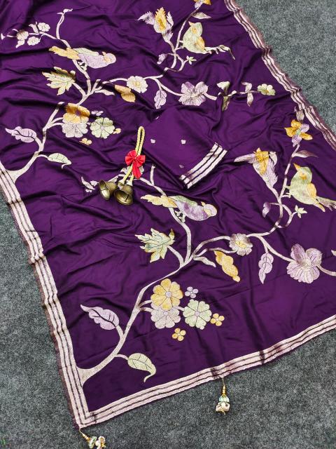 Dazira Crepe Khadi Silk Wholesale saree suppliers in Mumbai