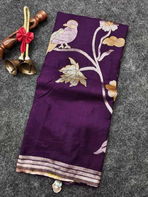 Dazira Crepe Khadi Silk Wholesale saree suppliers in Mumbai