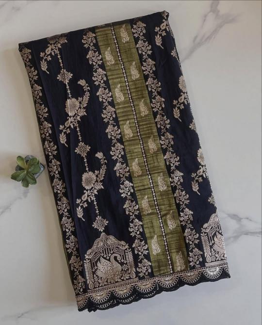 Dazira Crepe Khadi  tissue Paithani silk Surat saree wholesale price