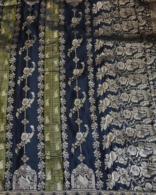 Dazira Crepe Khadi  tissue Paithani silk Surat saree wholesale price