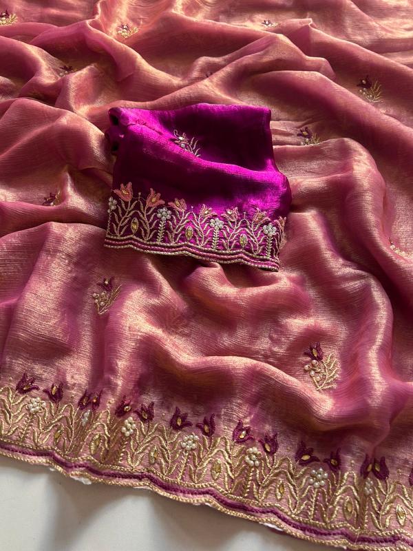 Dazira  Crunchy chiffon crush Saree manufacturers in Bangalore
