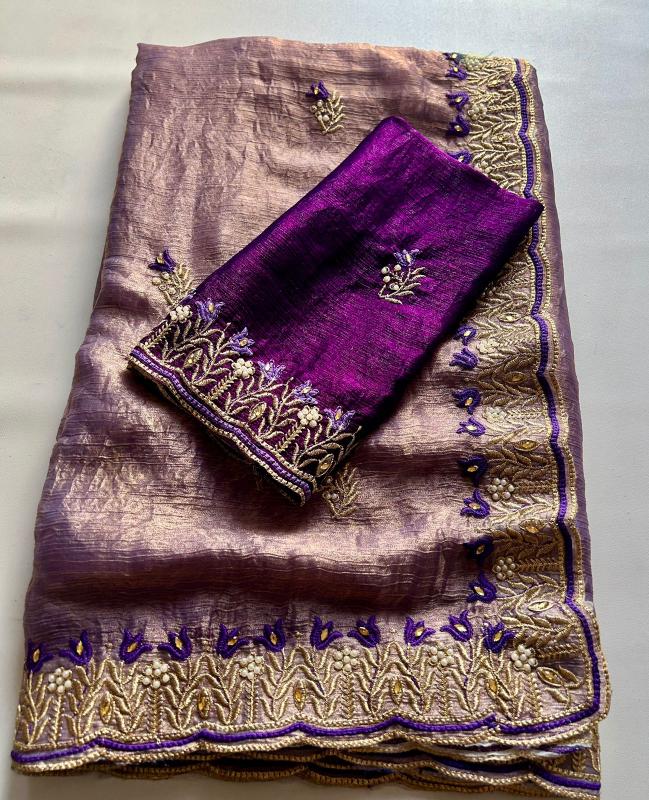 Dazira  Crunchy chiffon crush Saree manufacturers in Bangalore