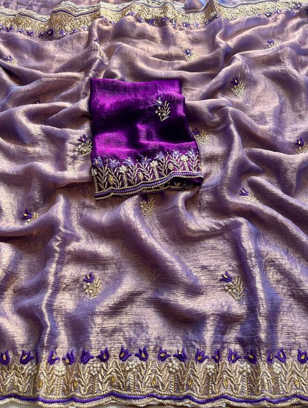 Dazira  Crunchy chiffon crush Saree manufacturers in Bangalore