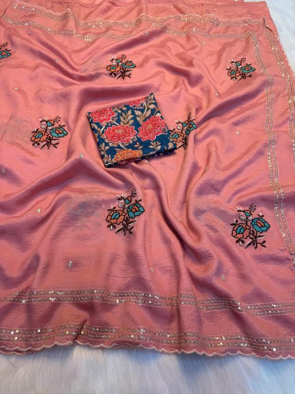 Dazira crunchy silk wholesale saree market in surat with price