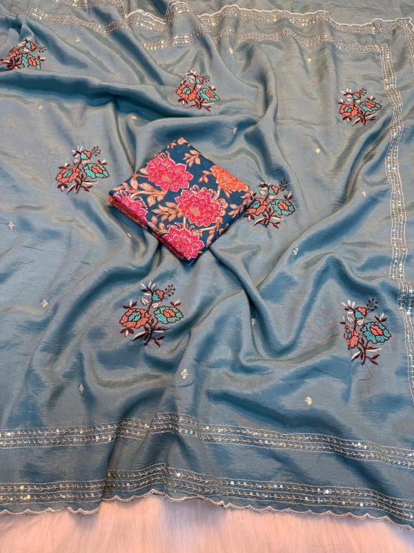 Dazira crunchy silk wholesale saree market in surat with price
