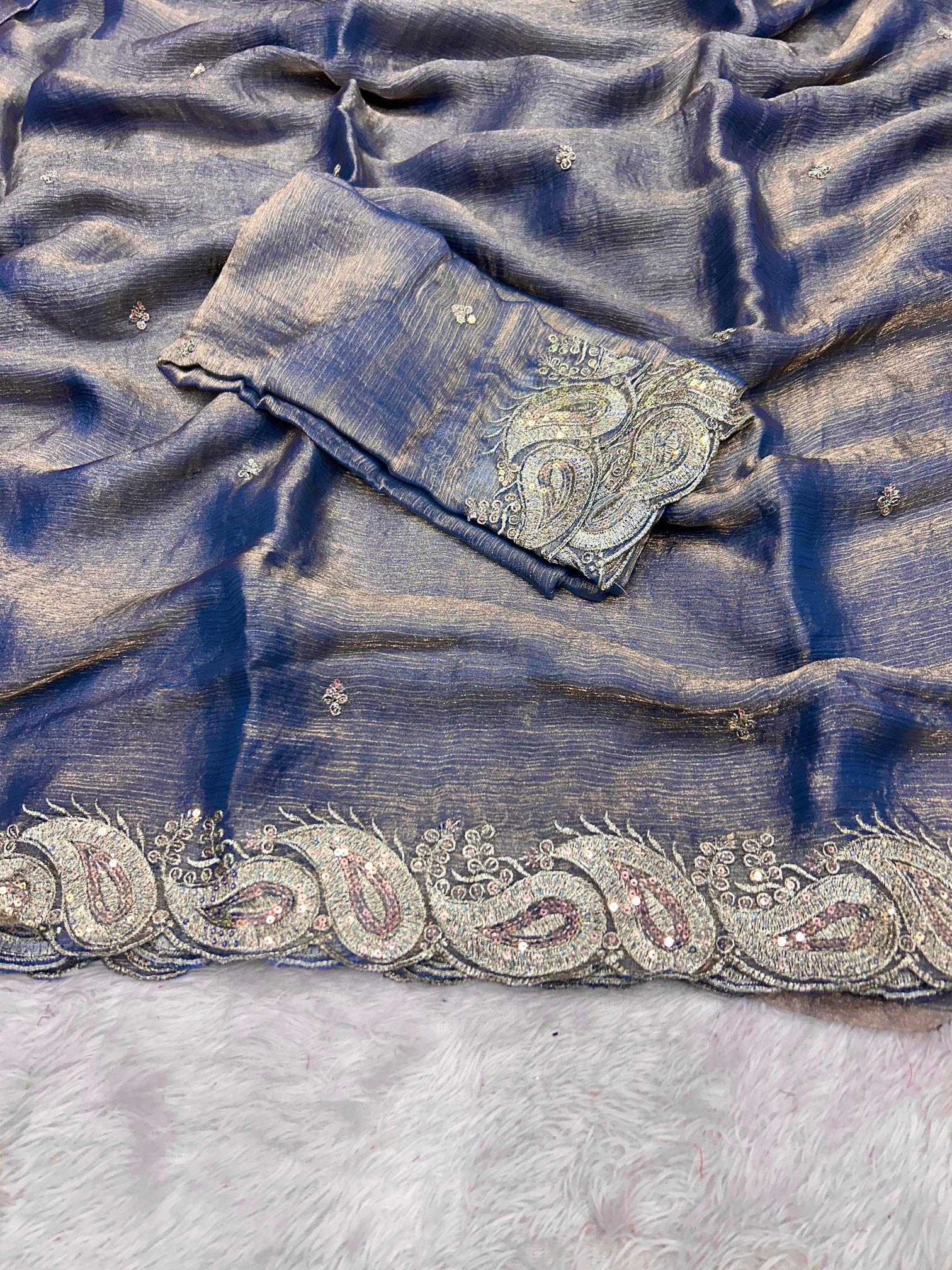 Dazira FENDY SATIN Saree supplier in Hyderabad