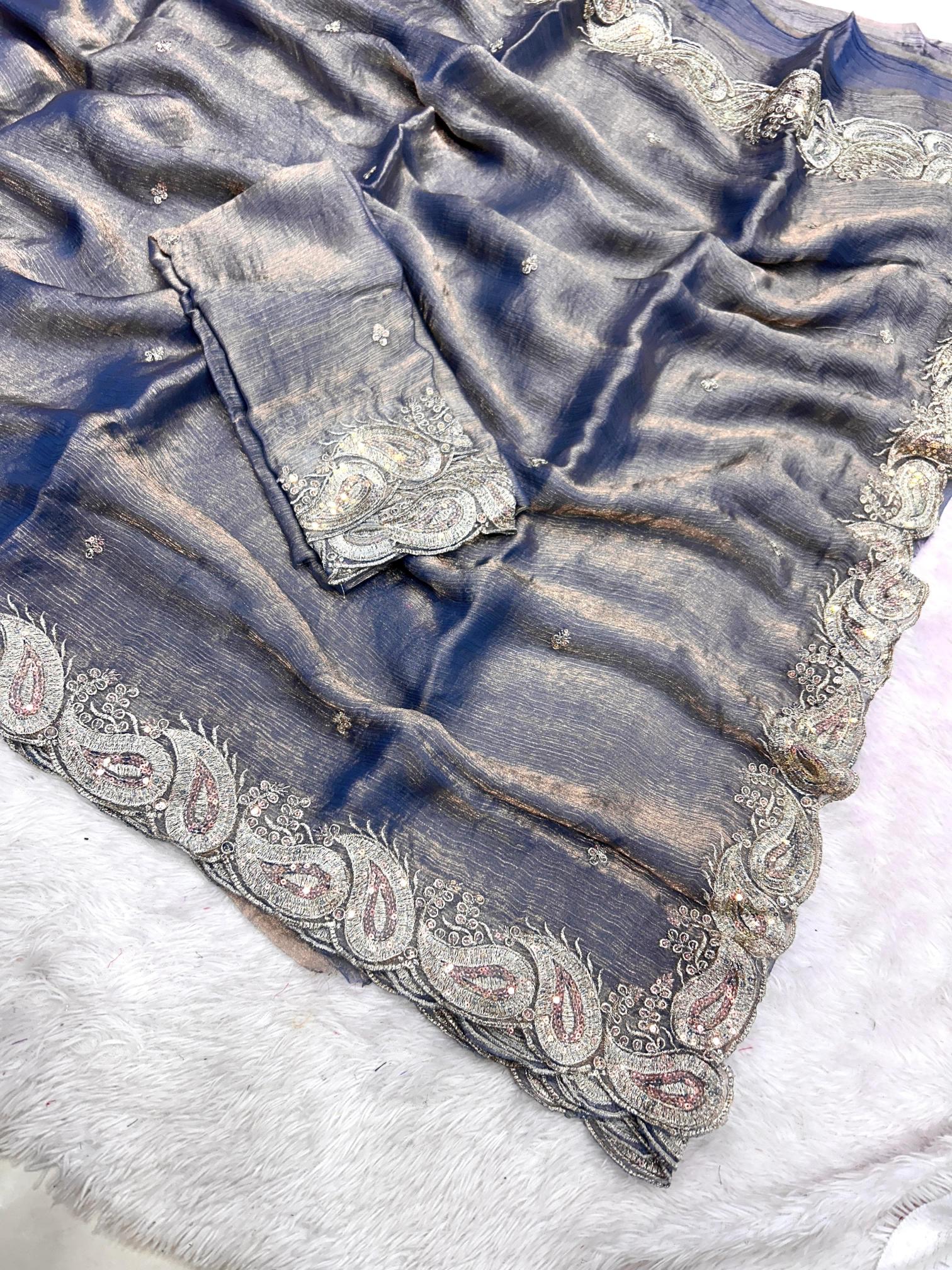 Dazira FENDY SATIN Saree supplier in Hyderabad