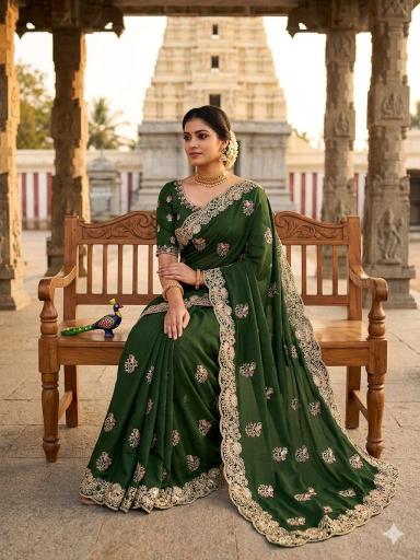 Dazira Flowy Star Georgette Wholesale saree manufacturers in Bangalore