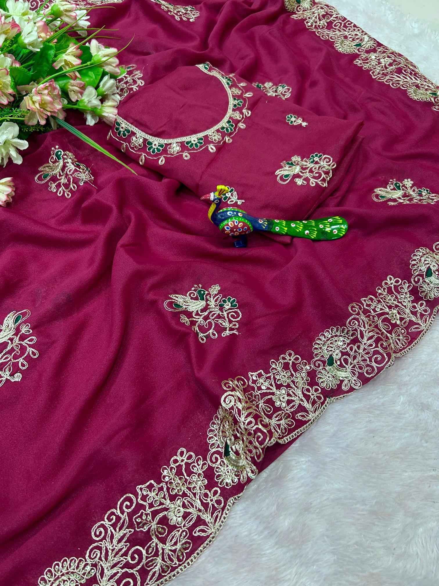 Dazira Flowy Star Georgette Wholesale saree manufacturers in Bangalore