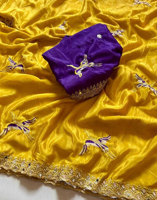 Dazira Georgette with embroidery Mumbai saree market